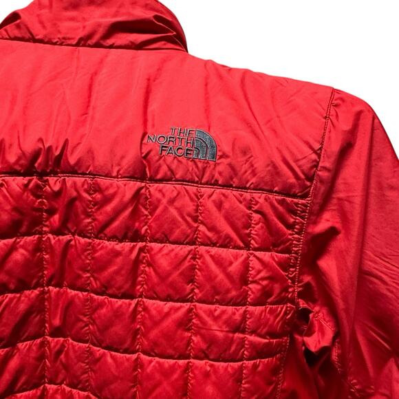 The North Face Men's Thermoball Red Lightweight Puffer Jacket Size Small - Picture 4 of 9